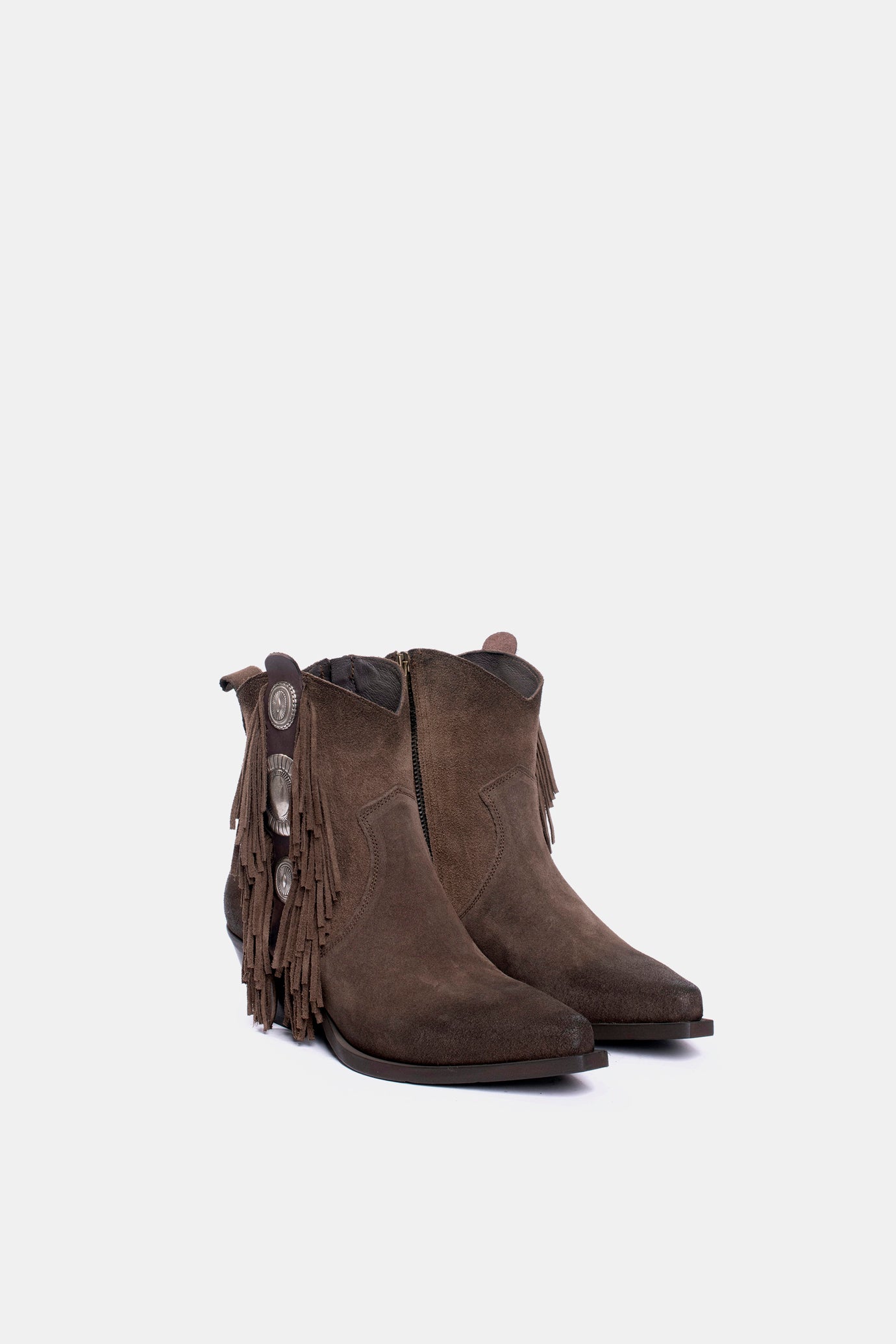 DX2430 Suede Texan Ankle Boots