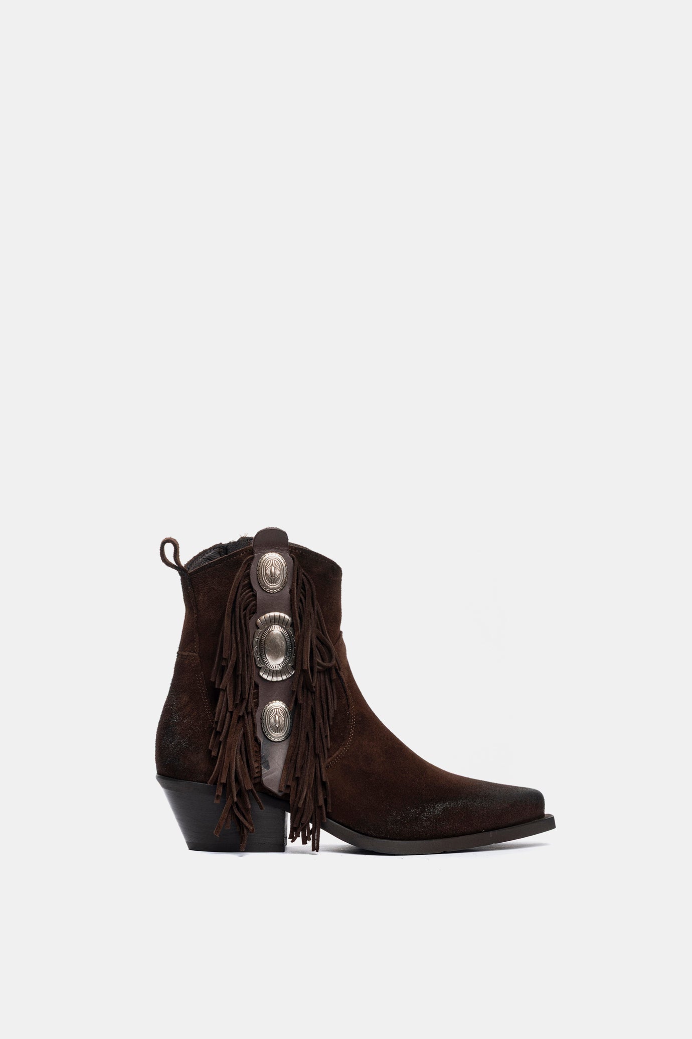 DX2430 Suede Texan Ankle Boots