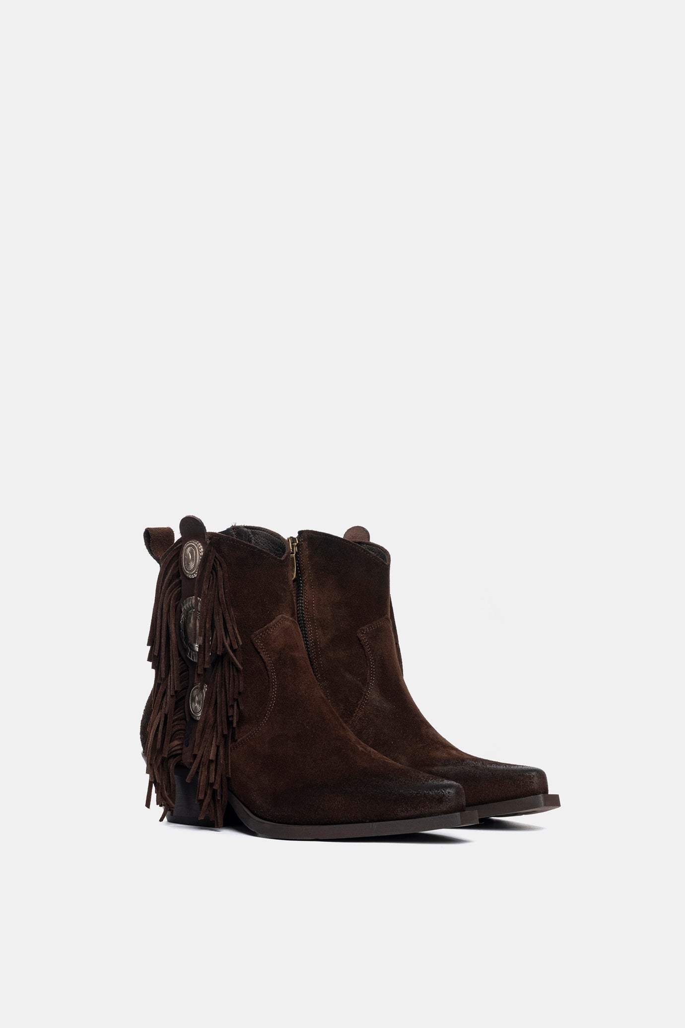 DX2430 Suede Texan Ankle Boots