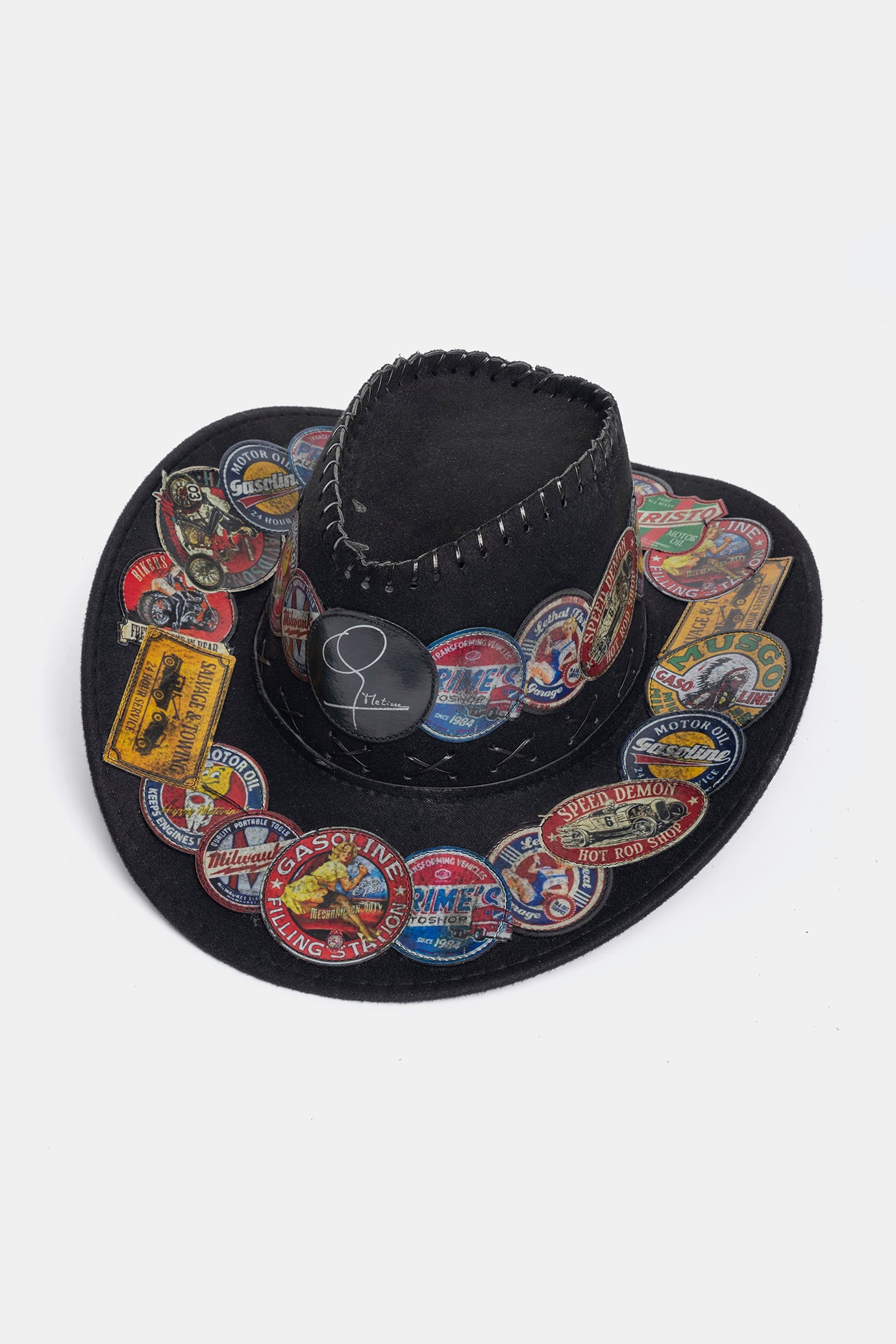 Cappello Cow Patch in feltro