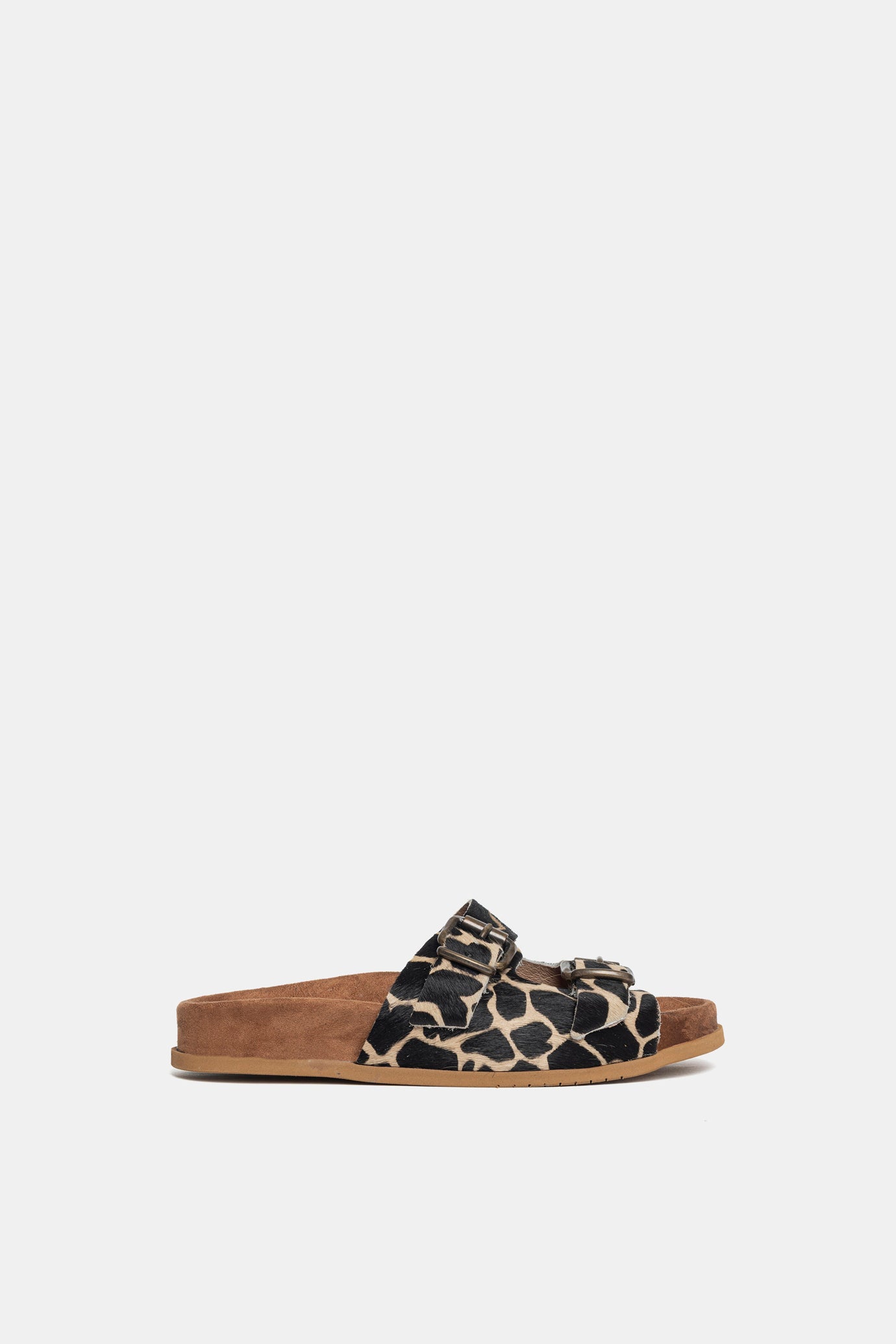 Sandale FUS1 Girafe en peau de poney