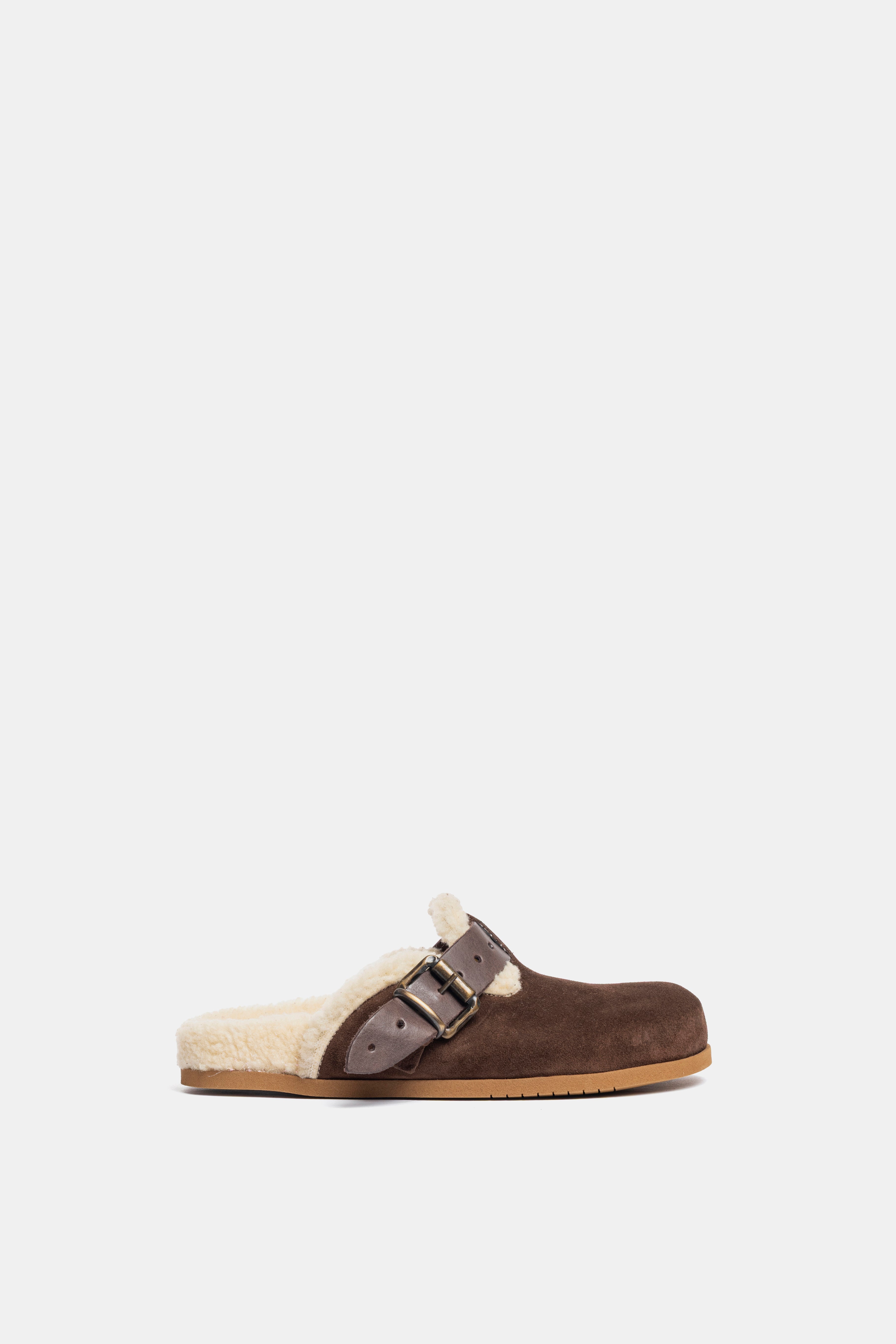 Sabot in camoscio testa di moro FUS2469