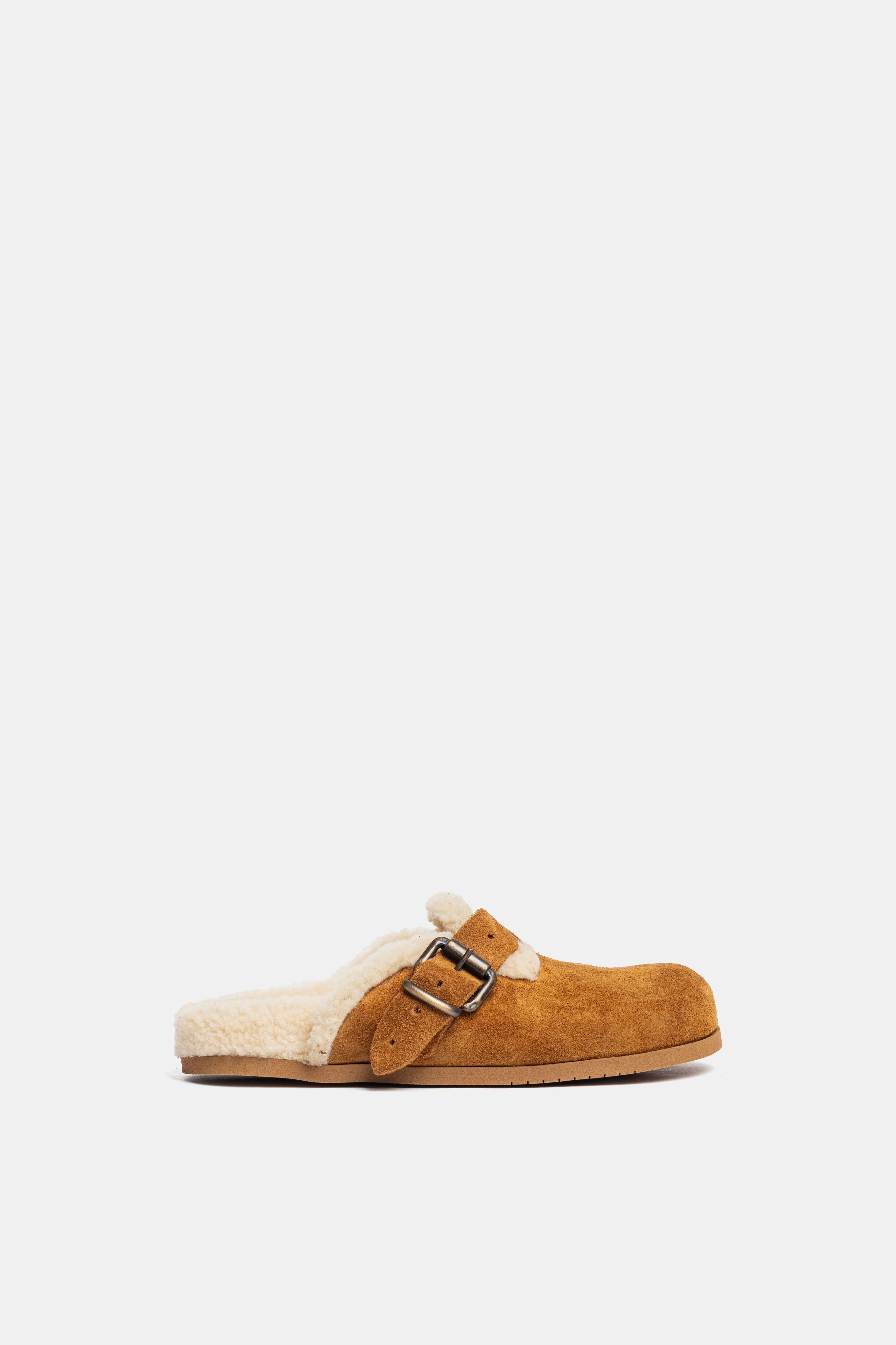 Sabot in camoscio cuoio FUS2469