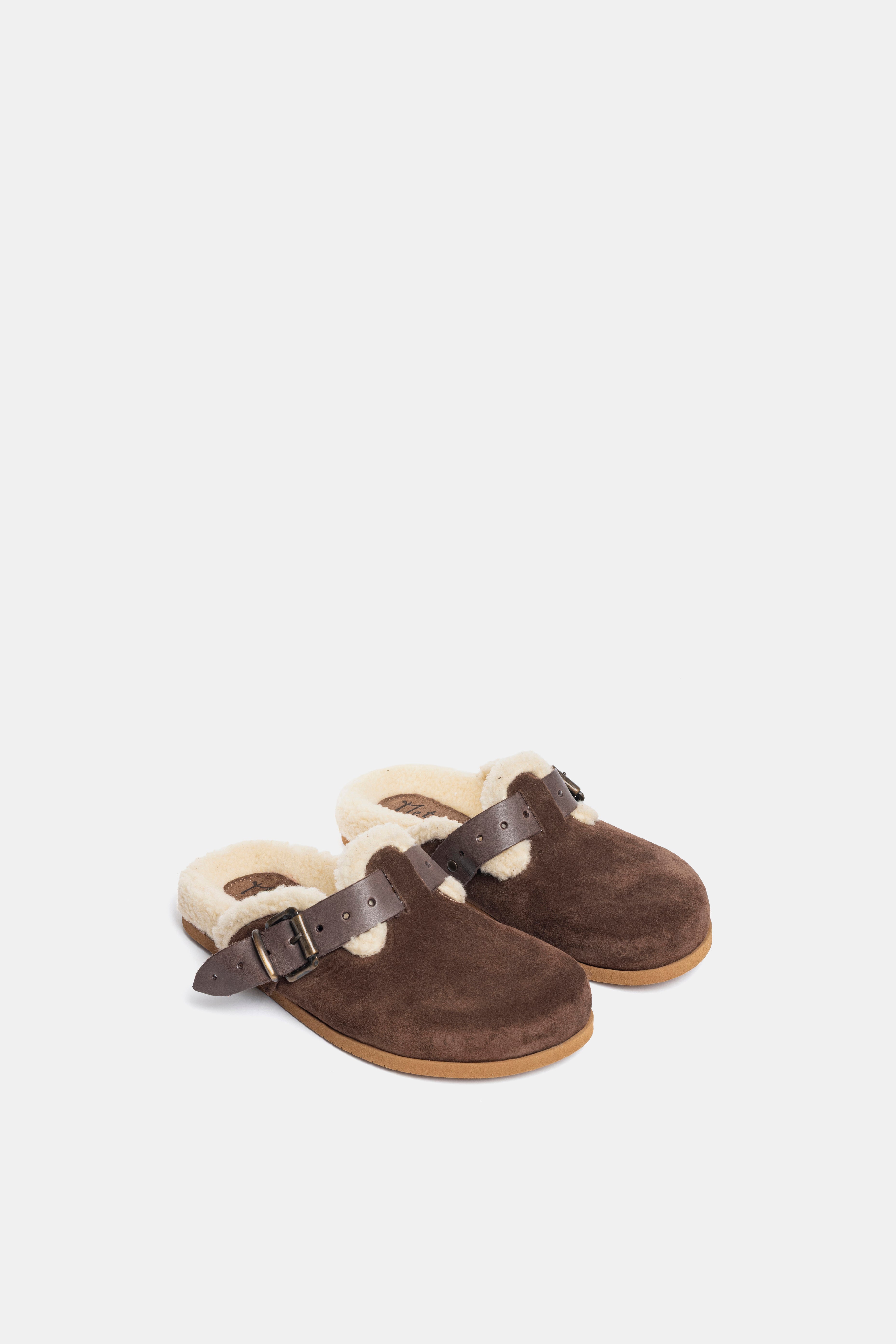 Sabot in camoscio testa di moro FUS2469