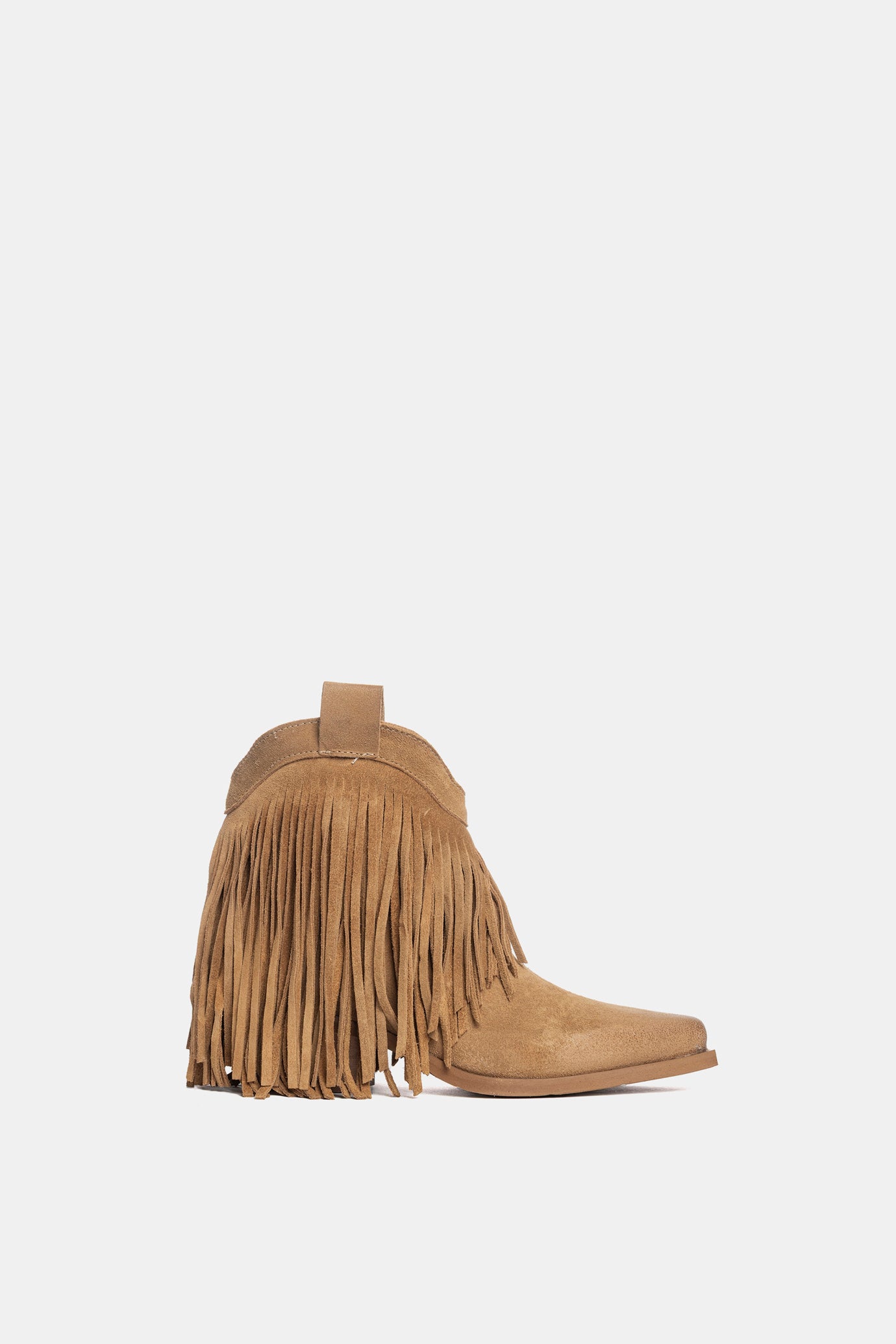 Camel Suede Texan Ankle Boots DX2020