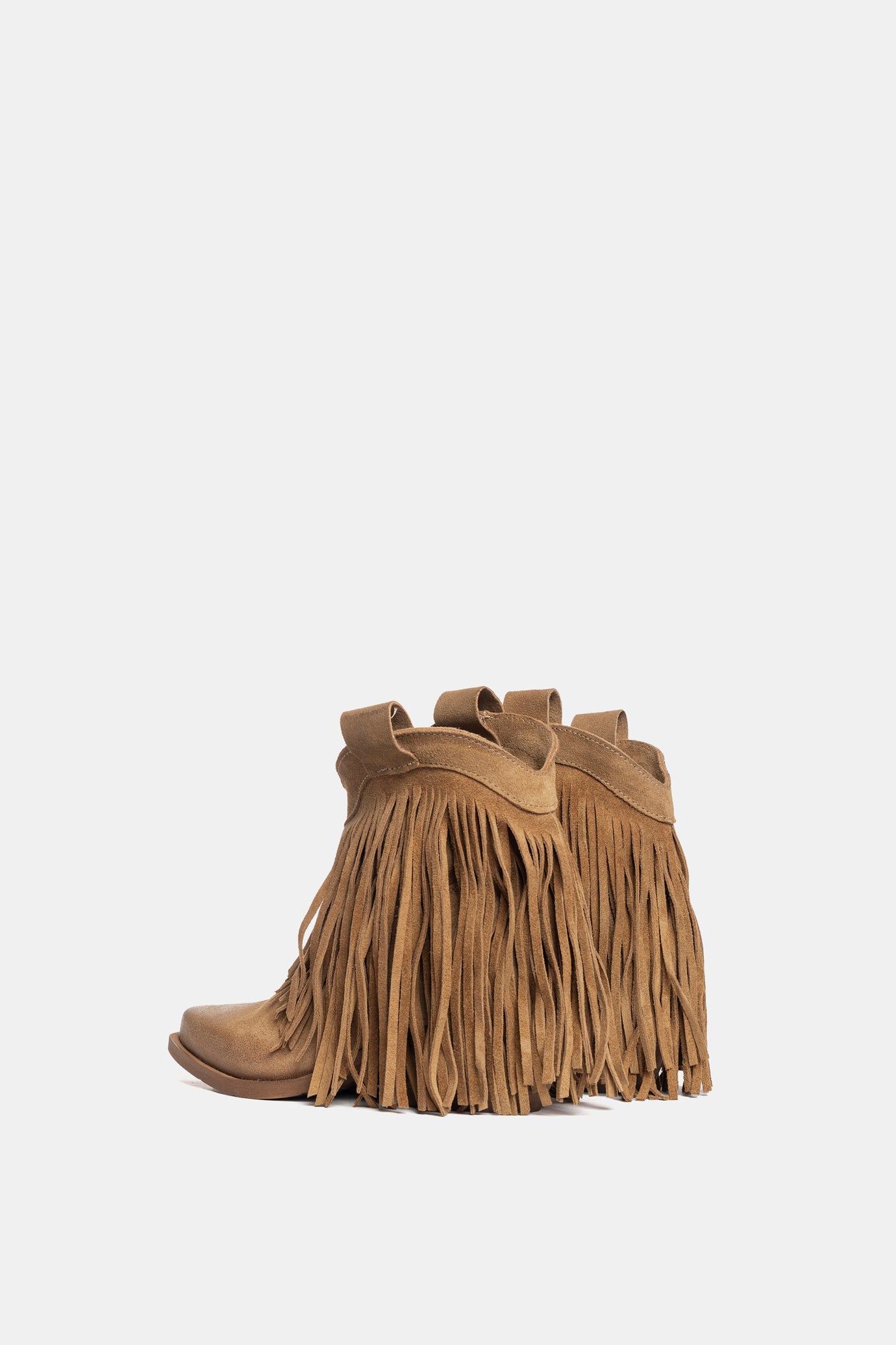 Camel Suede Texan Ankle Boots DX2020