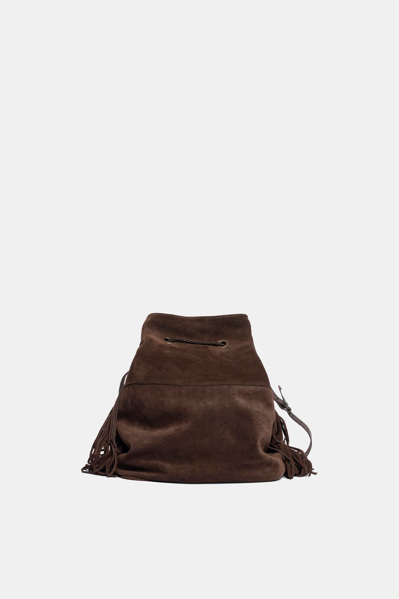 Borsa Lisbona in camoscio testa di moro