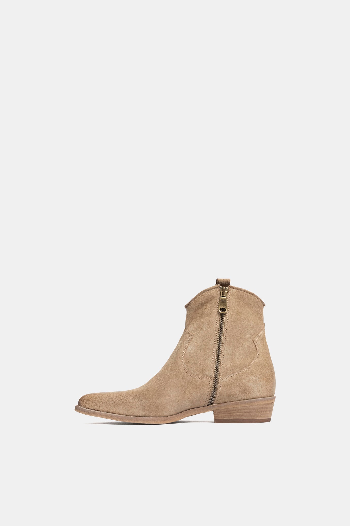 SF2537 Suede Texan Ankle Boots