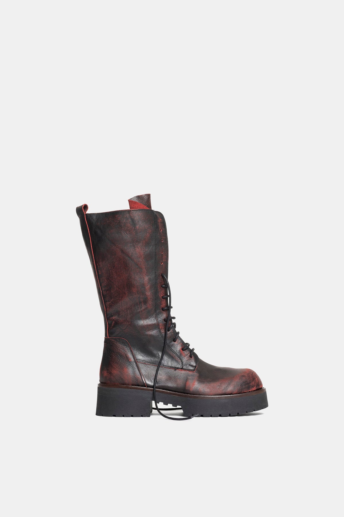 Stivali biker in asport vintage TAM2509 - bordeaux