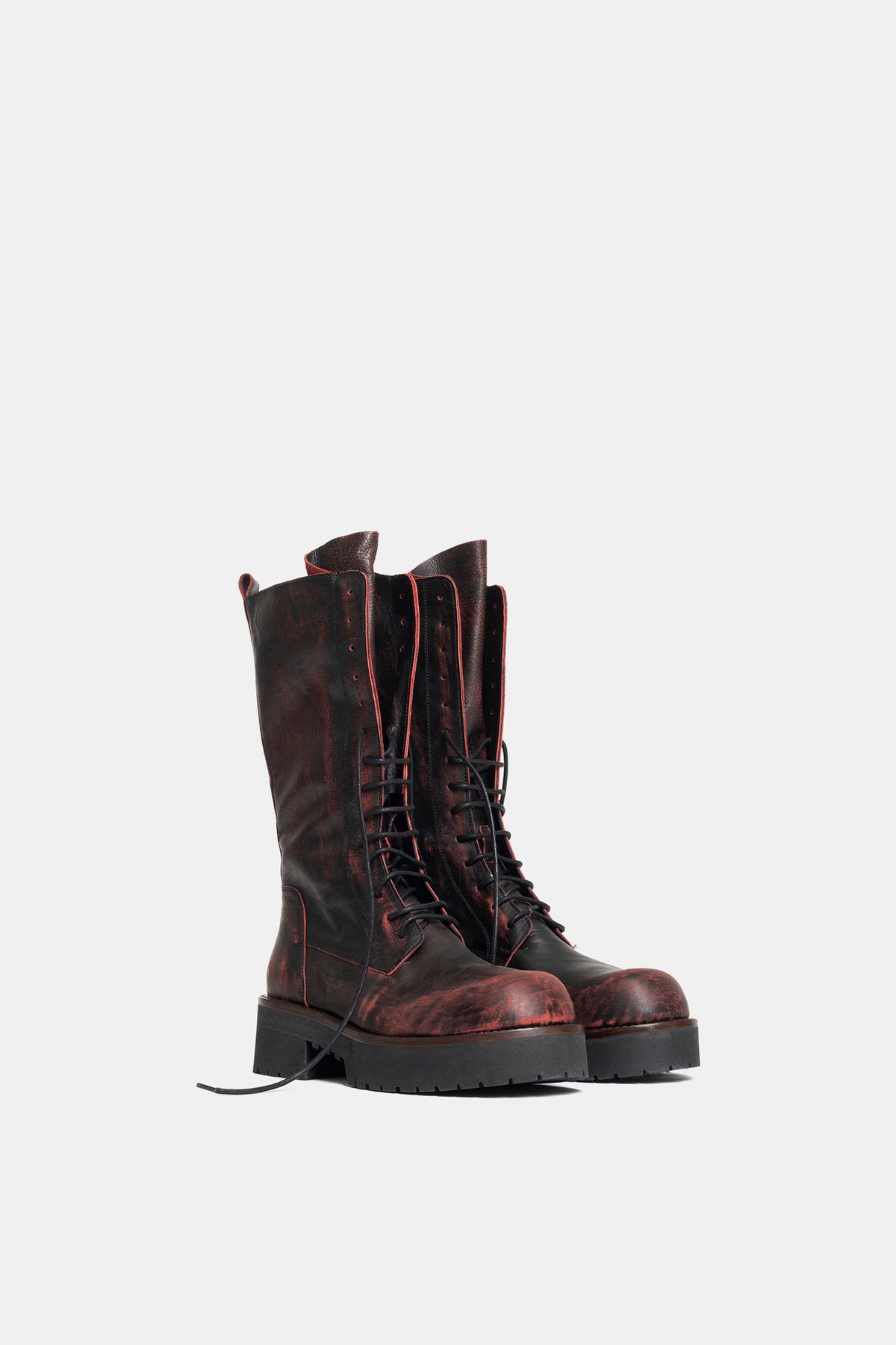 Stivali biker in asport vintage TAM2509 - bordeaux