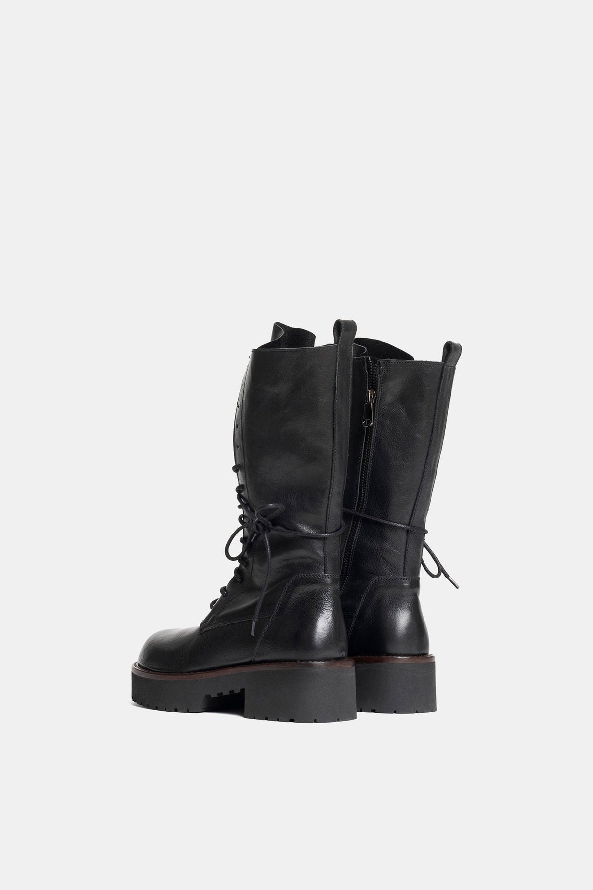 Stivali biker in vacchetta TAM2509 - nero