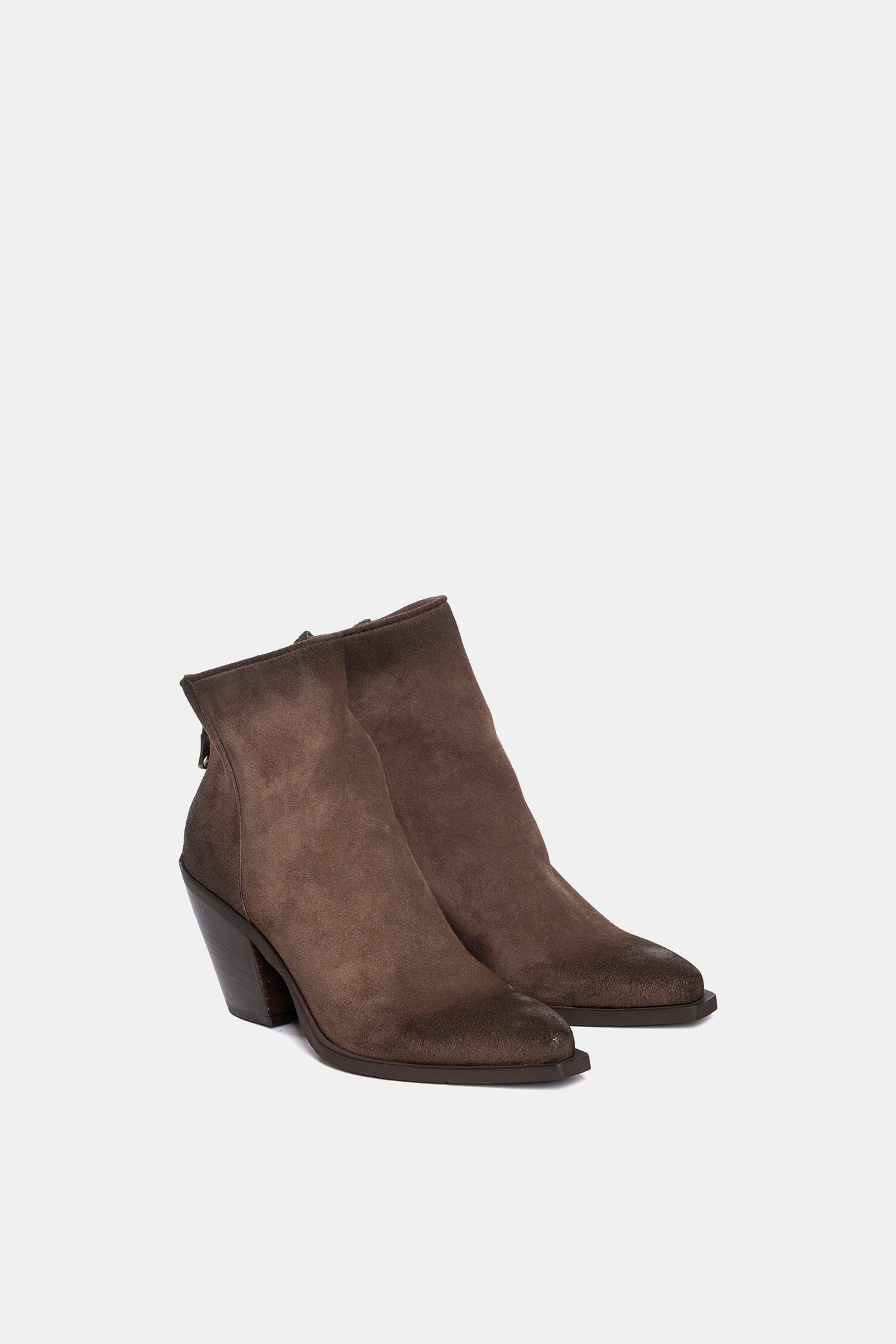 XD2416 Suede Texan Ankle Boots