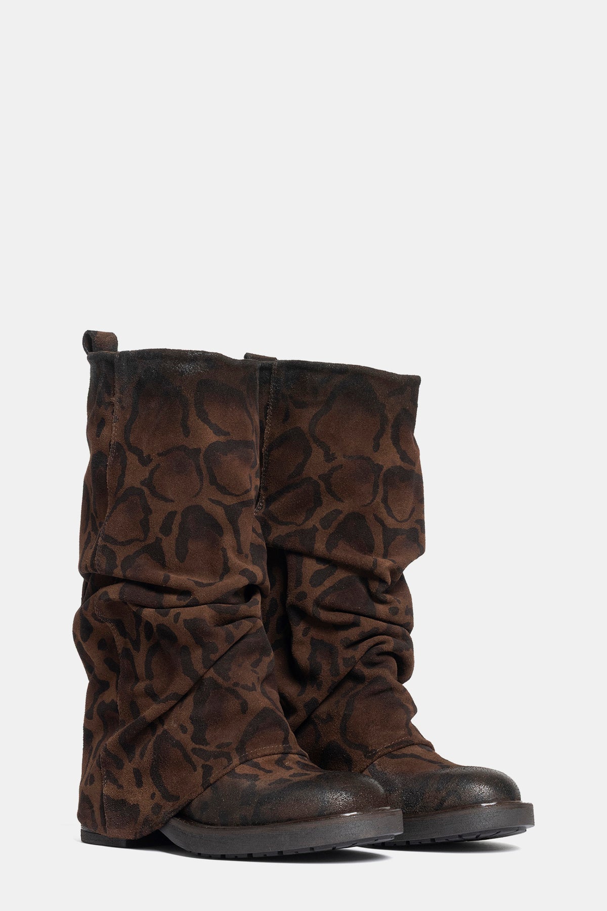 Biker in camoscio giaguaro AK2167 - nut