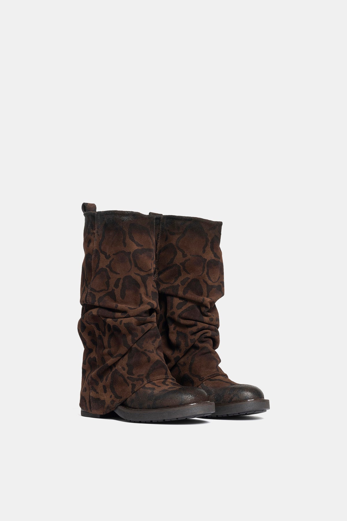 Biker in camoscio giaguaro AK2167 - nut