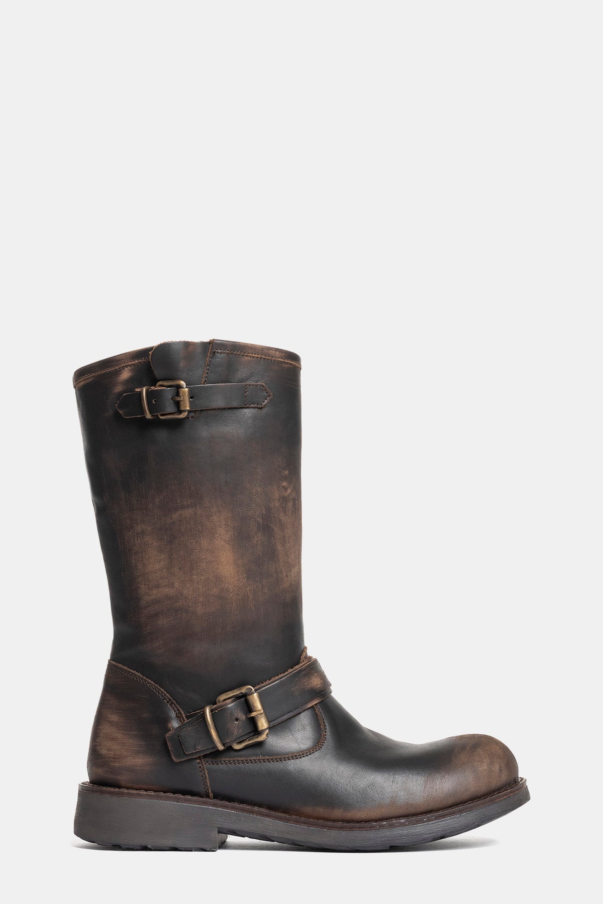 Biker in vitello vintage BK80 - testa di moro