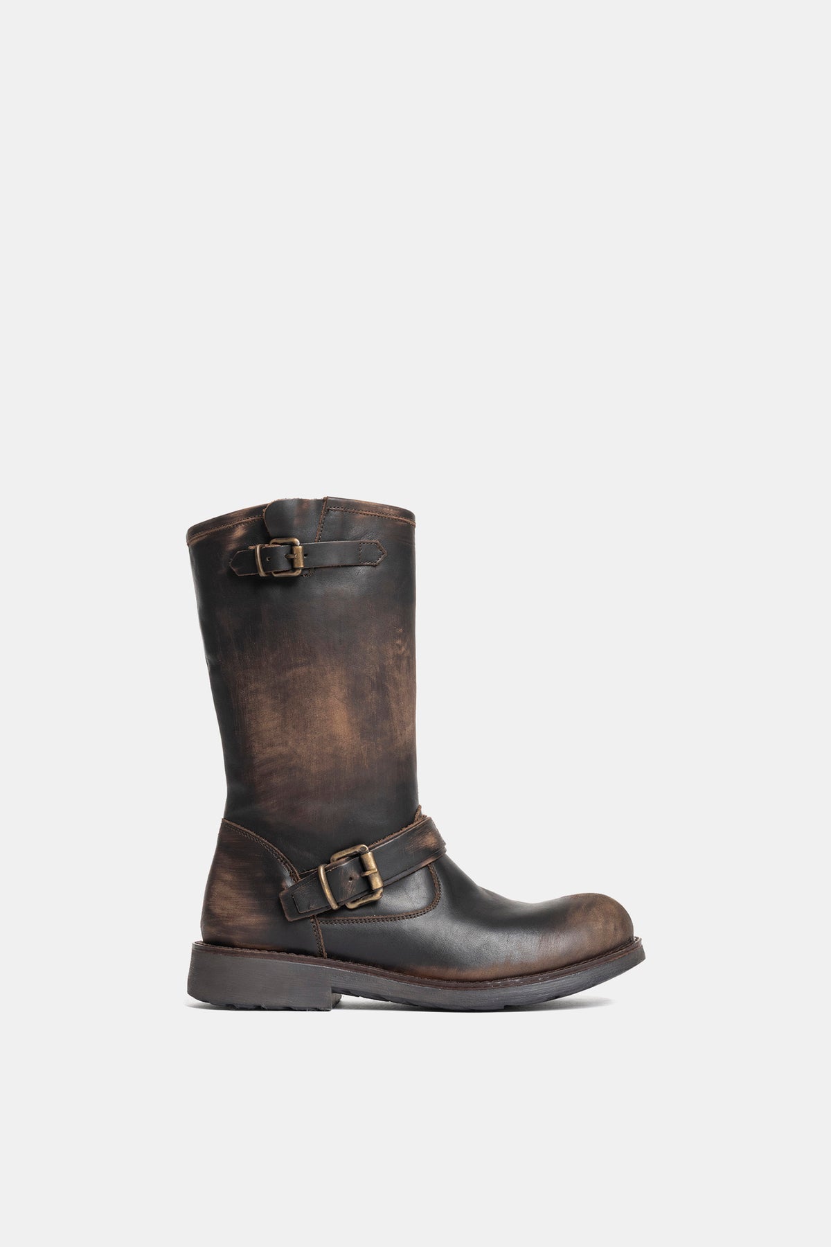 Biker in vitello vintage BK80 - testa di moro