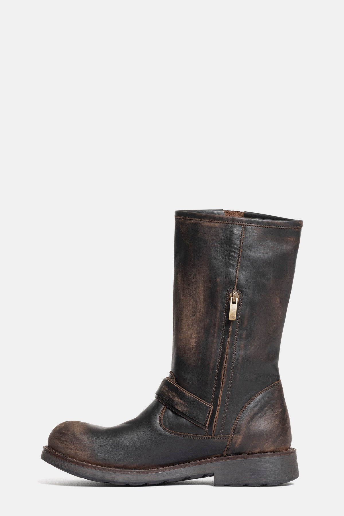Biker in vitello vintage BK80 - testa di moro