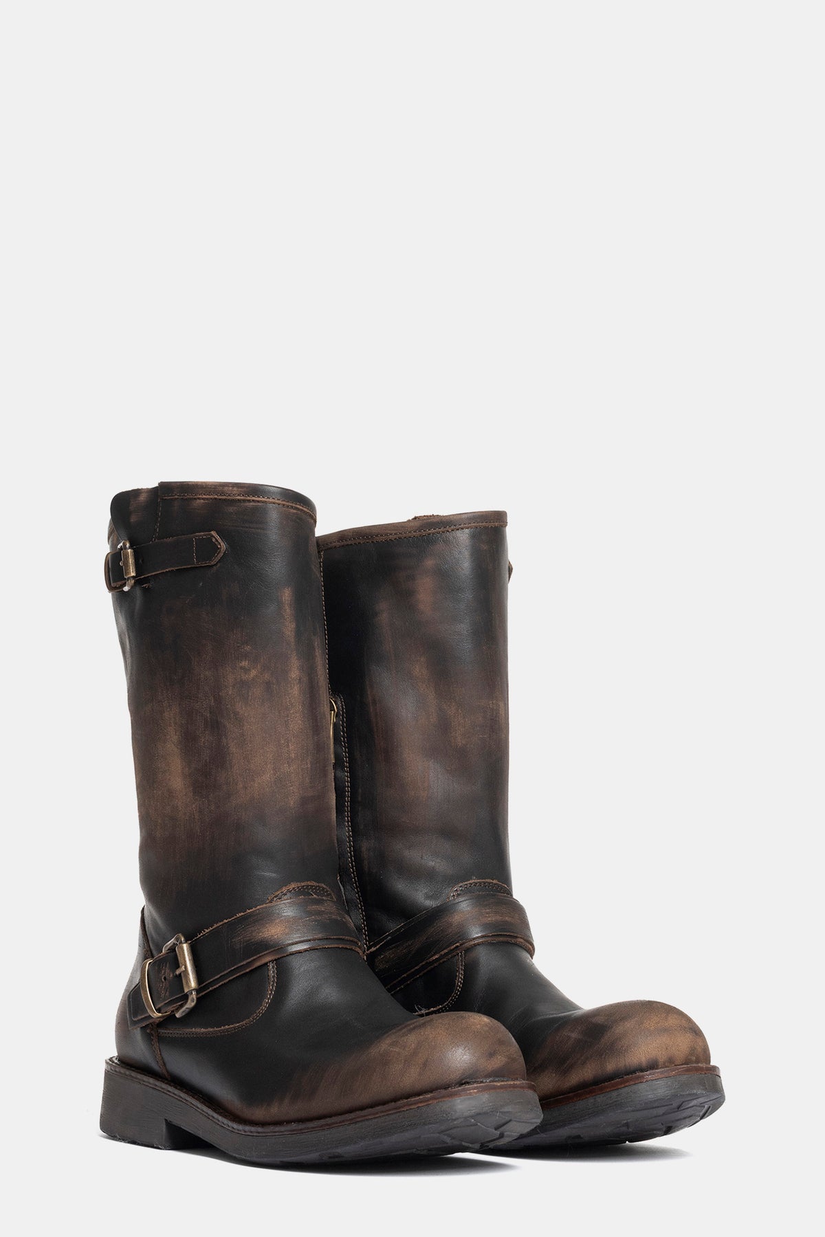 Biker in vitello vintage BK80 - testa di moro
