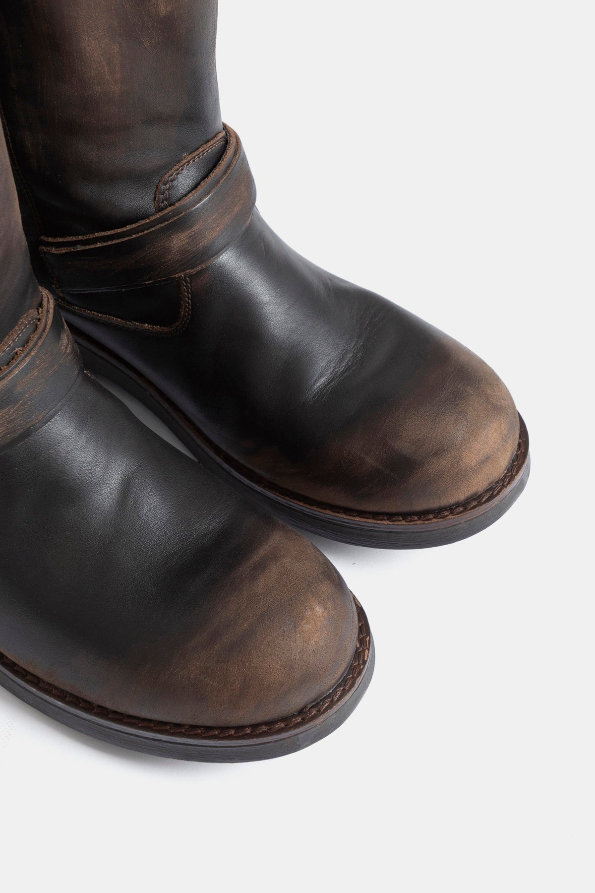 Biker in vitello vintage BK80 - testa di moro