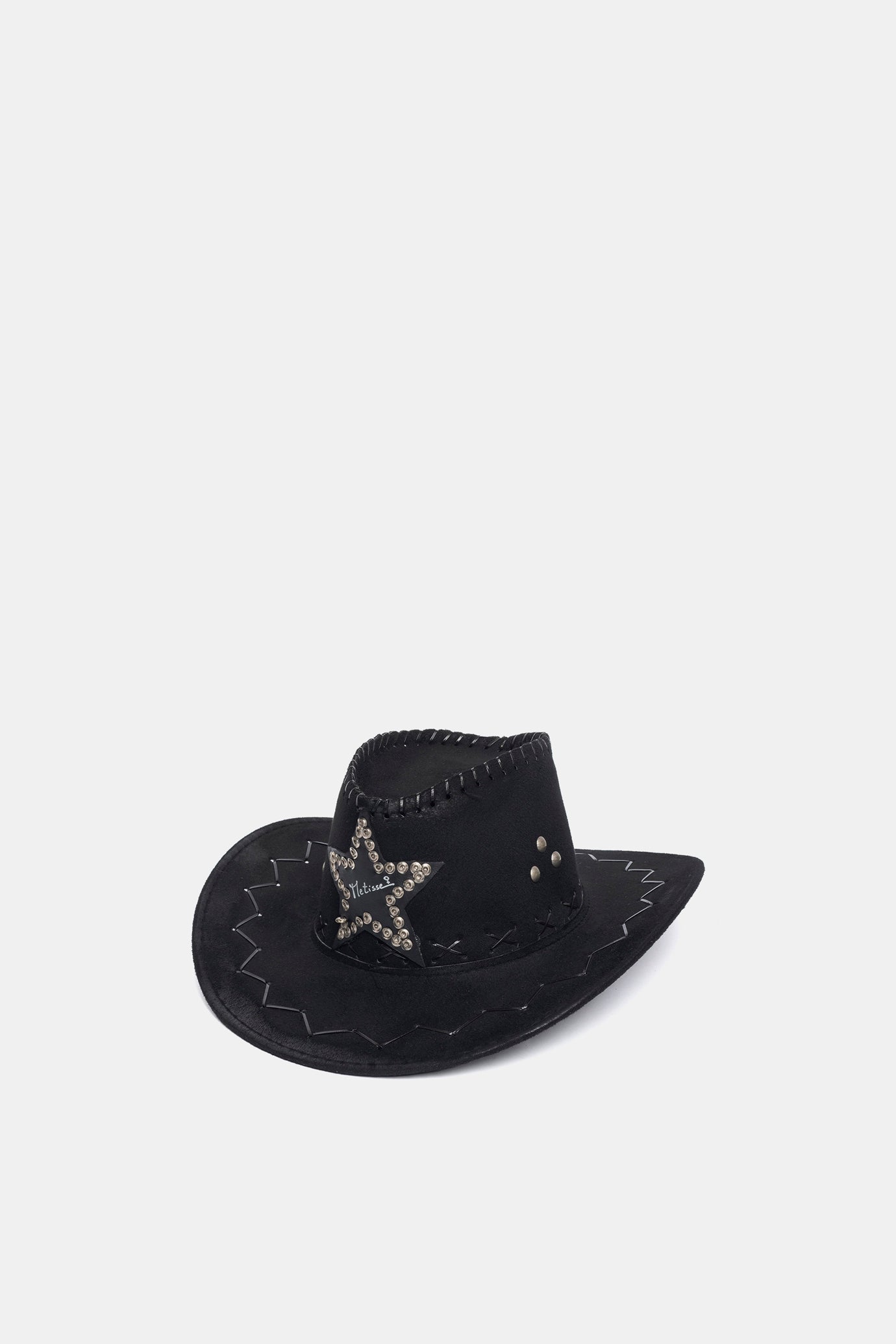 Cappello Cow Star in feltro nero