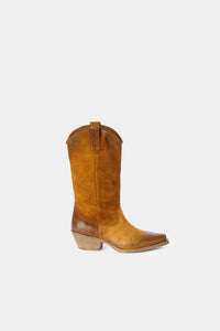 Suede Leather Texan Boots DX220