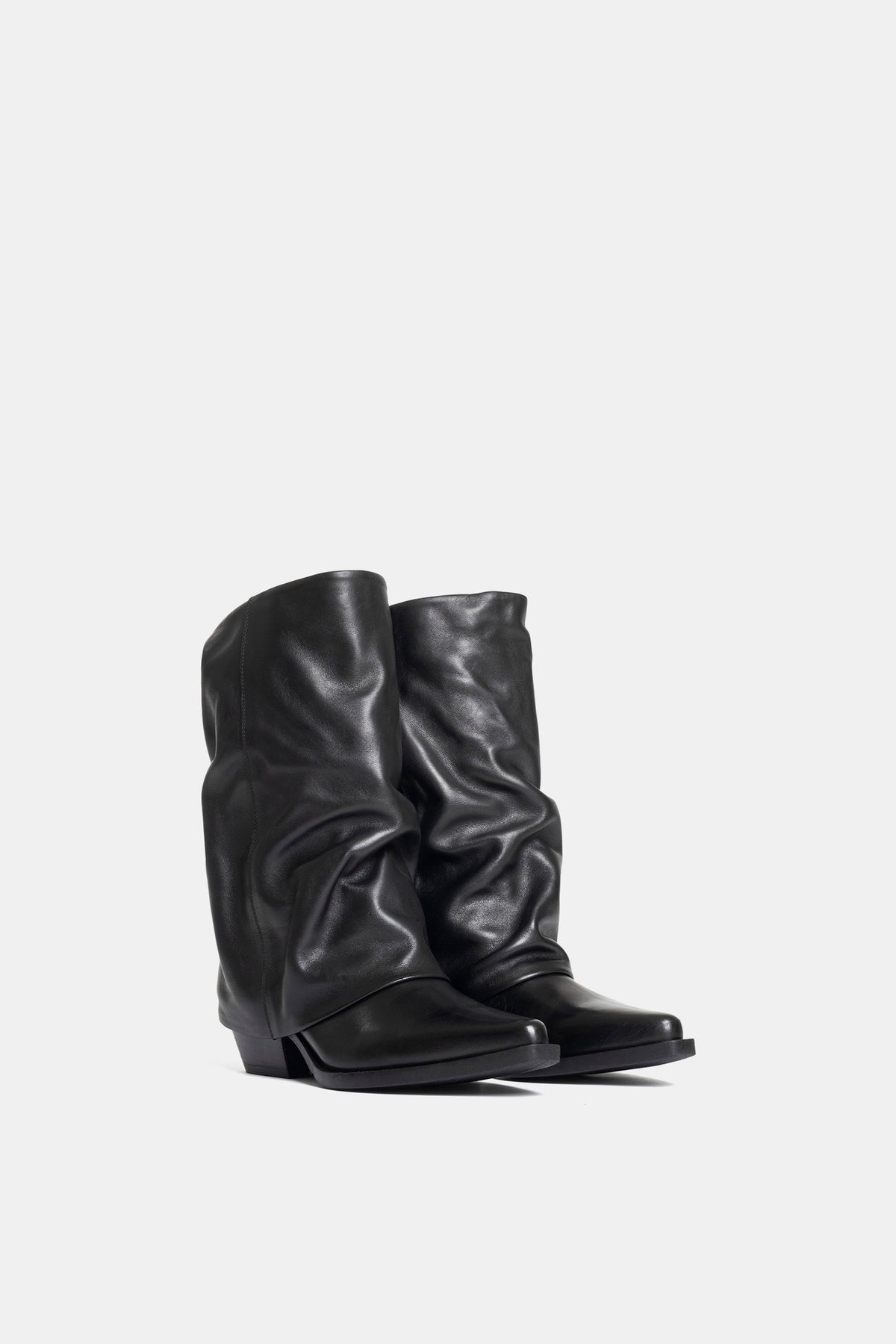 Stivali texani in vitello DX2541 - nero