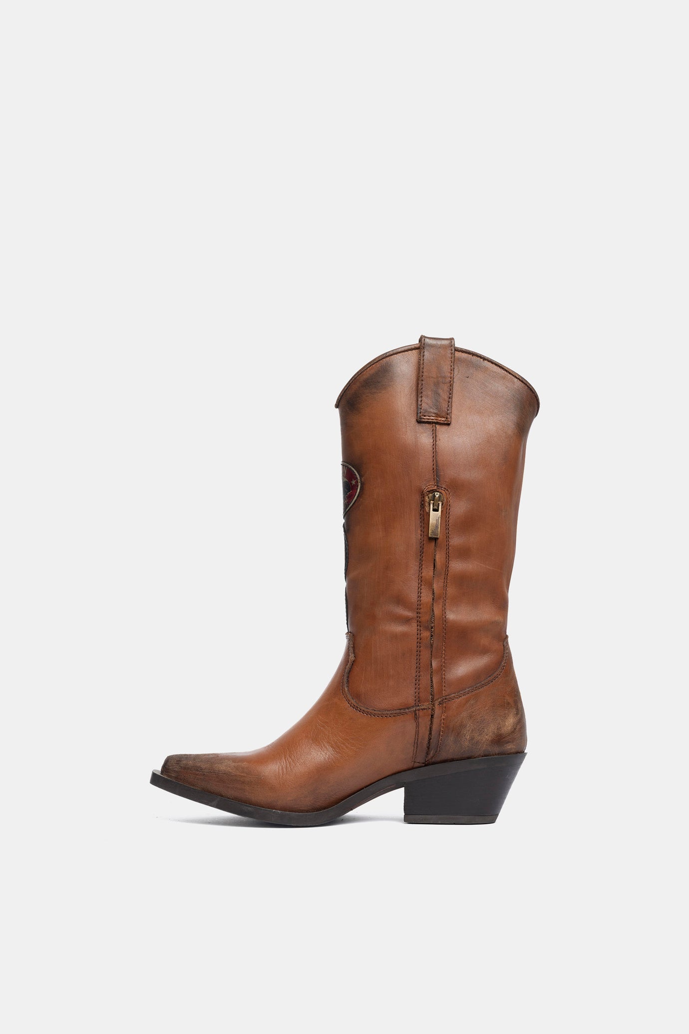 Stivali texani in vacchetta vintage DX2570