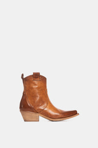 DX380 leather rag Texan ankle boots