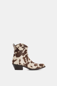 DX380 Cowhide Pony Texan Ankle Boots