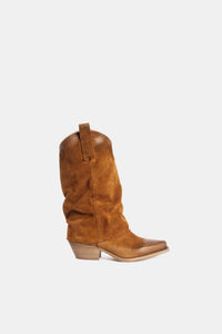 Suede Leather Texan Boots DX567