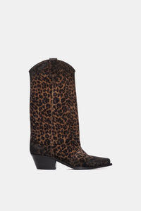 DX909 spotted suede cowboy boots