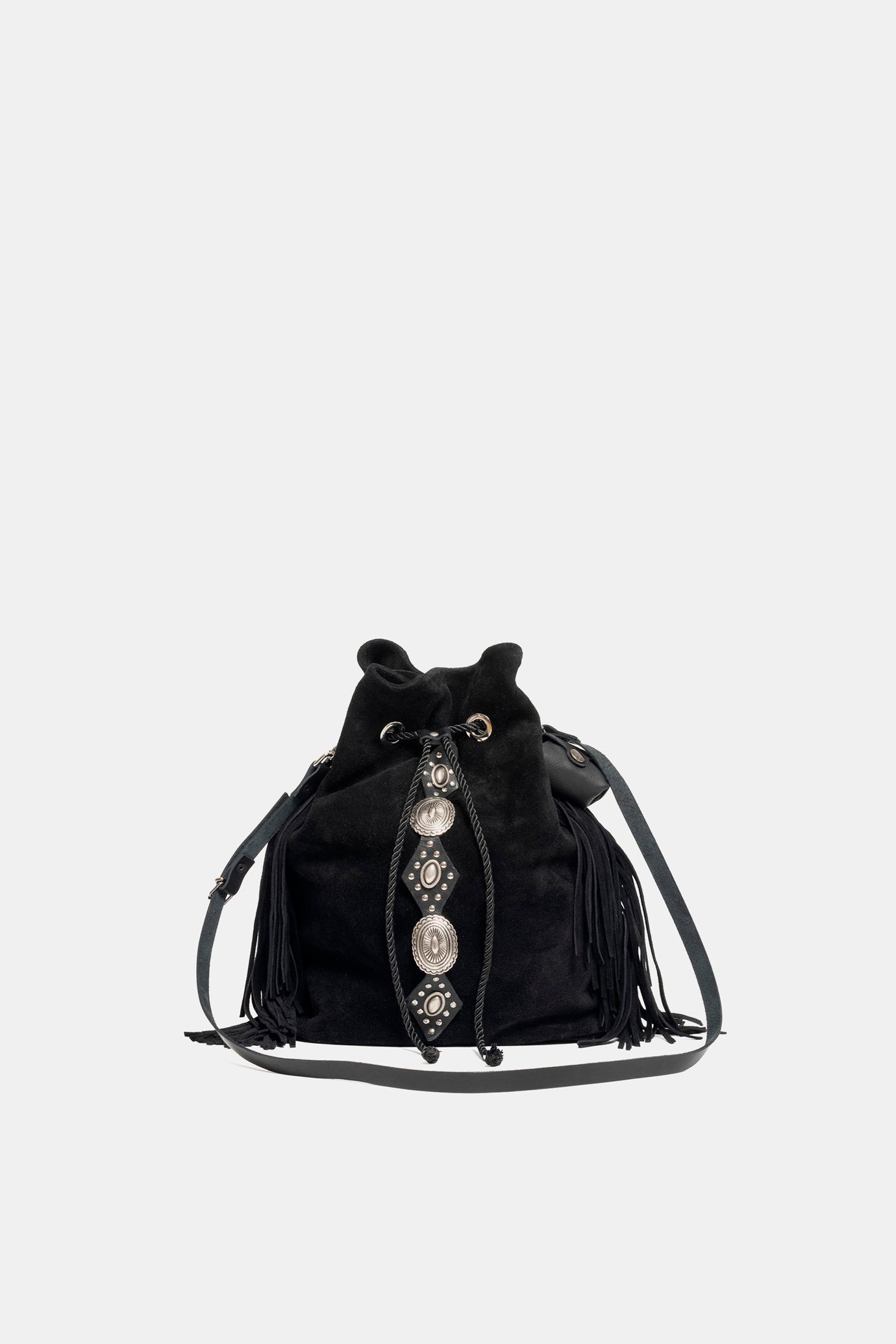 Mykonos bag in black suede