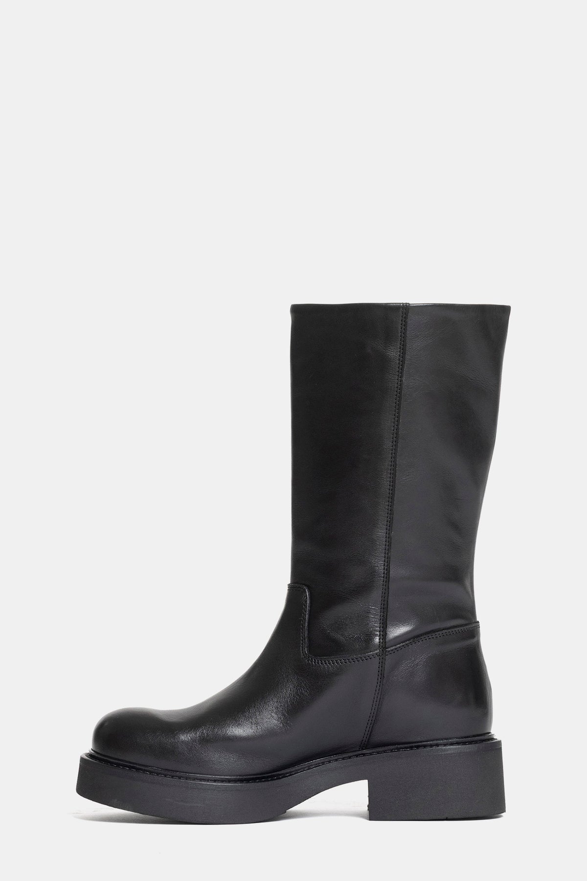 Stivali biker in vitello NU2552 - nero