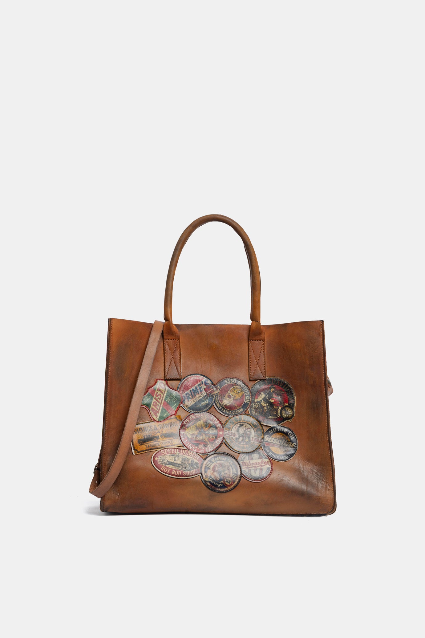 Borsa NYC in vacchetta cuoio