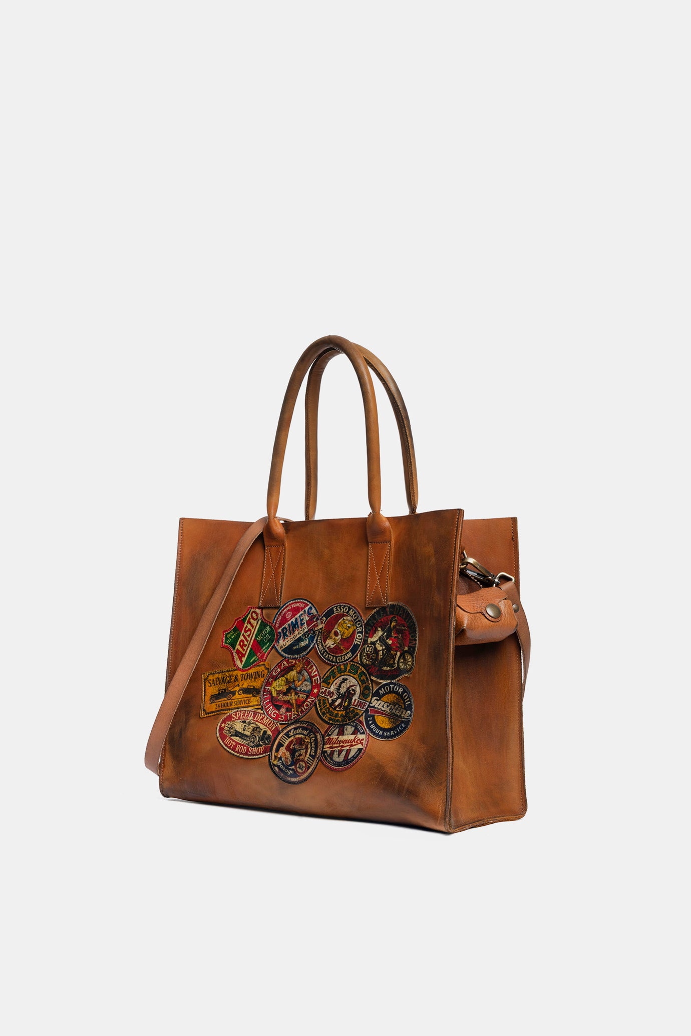 Borsa NYC in vacchetta cuoio