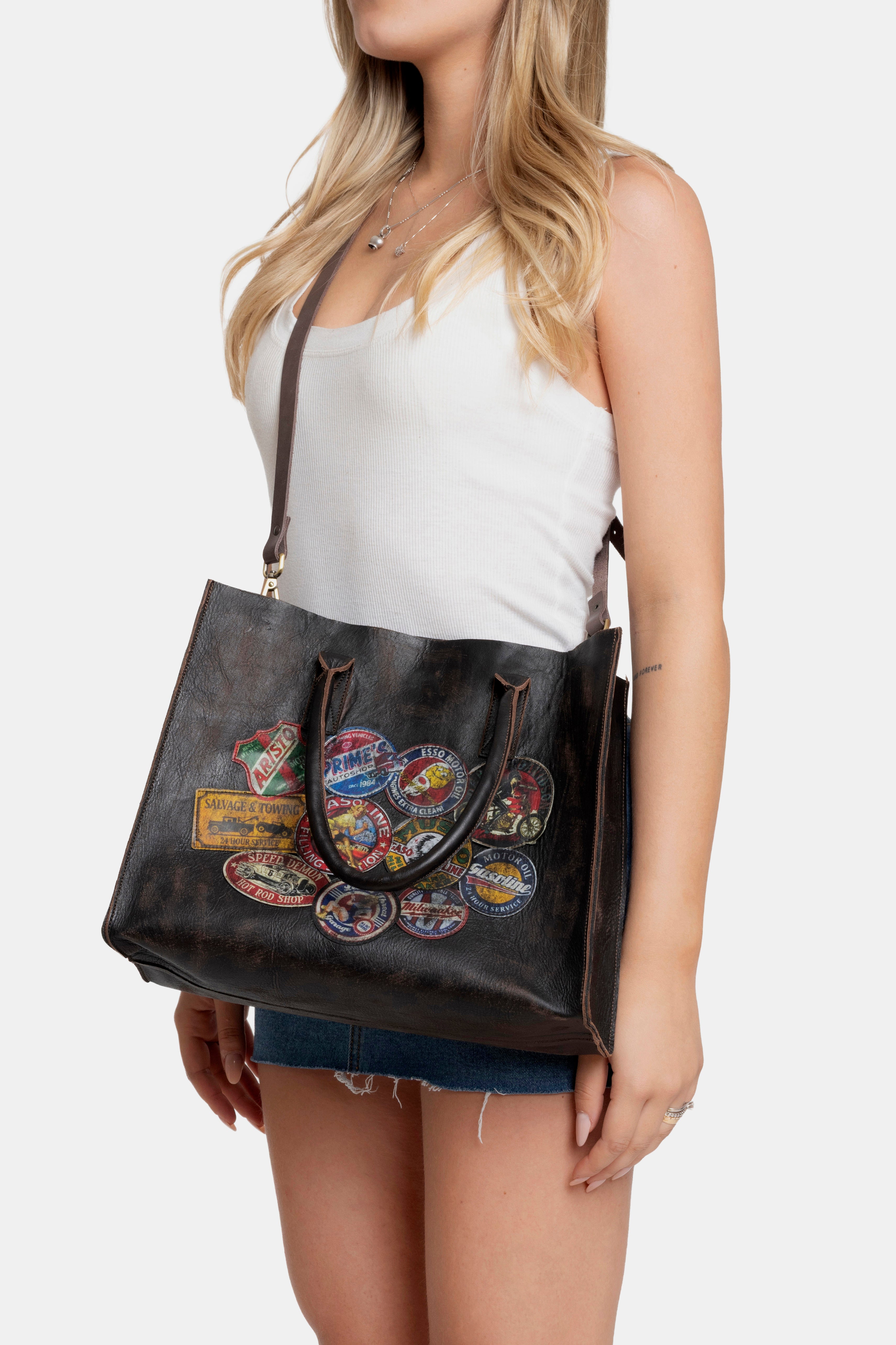 Borsa NYC in vitello asport vintage