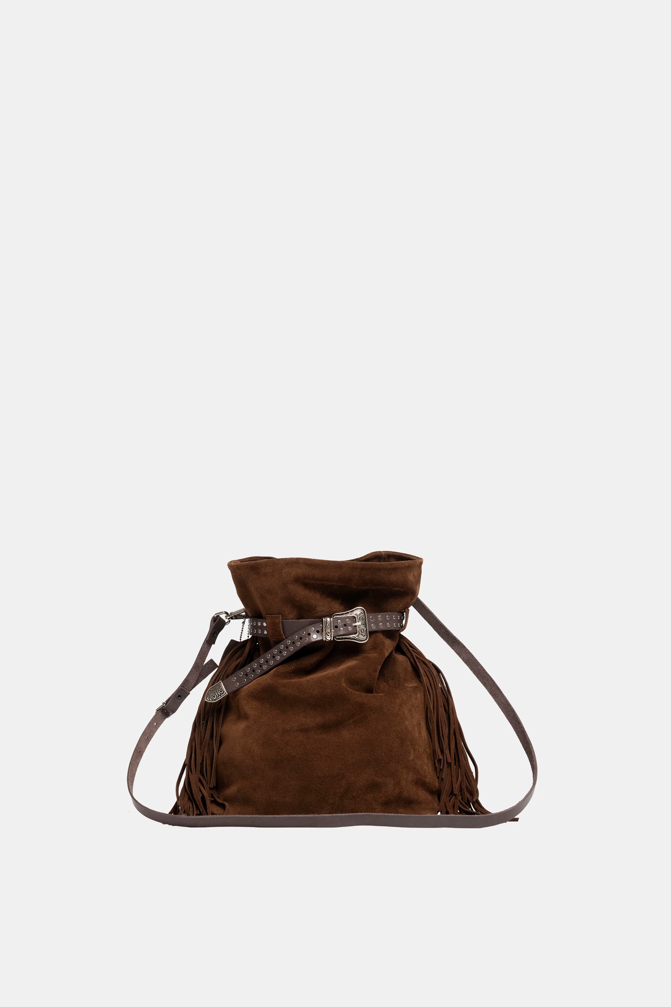 Pisa bag in chocolate suede