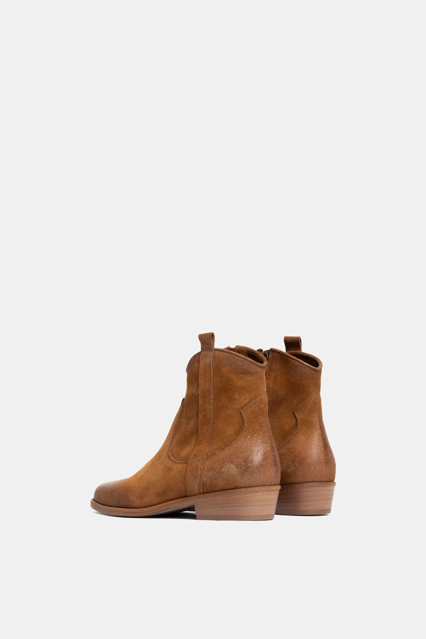 SF2537 Suede Texan Ankle Boots