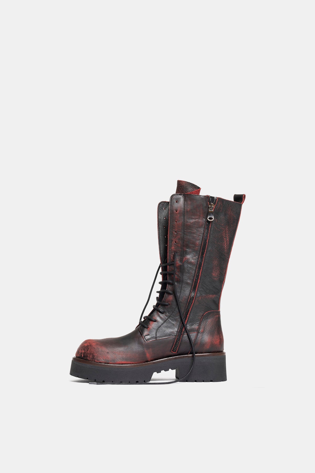 Stivali biker in asport vintage TAM2509 - bordeaux