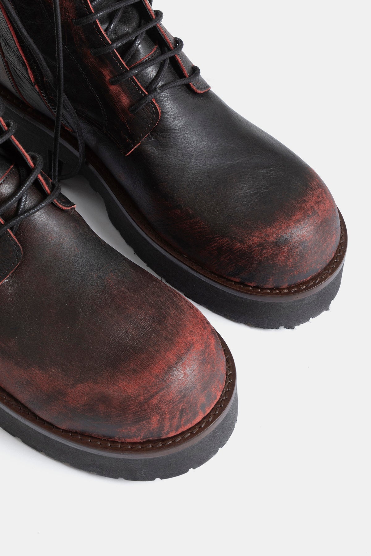 Stivali biker in asport vintage TAM2509 - bordeaux