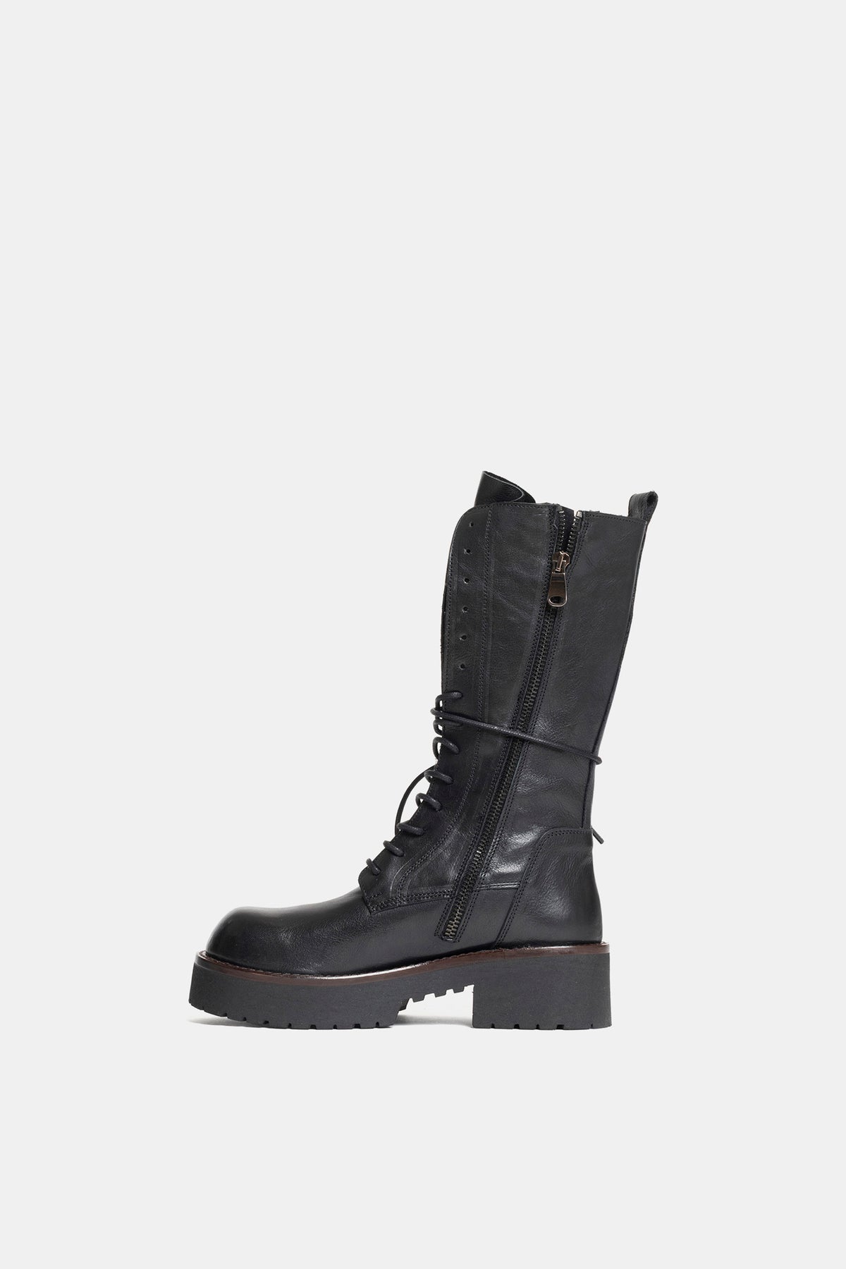 Stivali biker in vacchetta TAM2509 - nero
