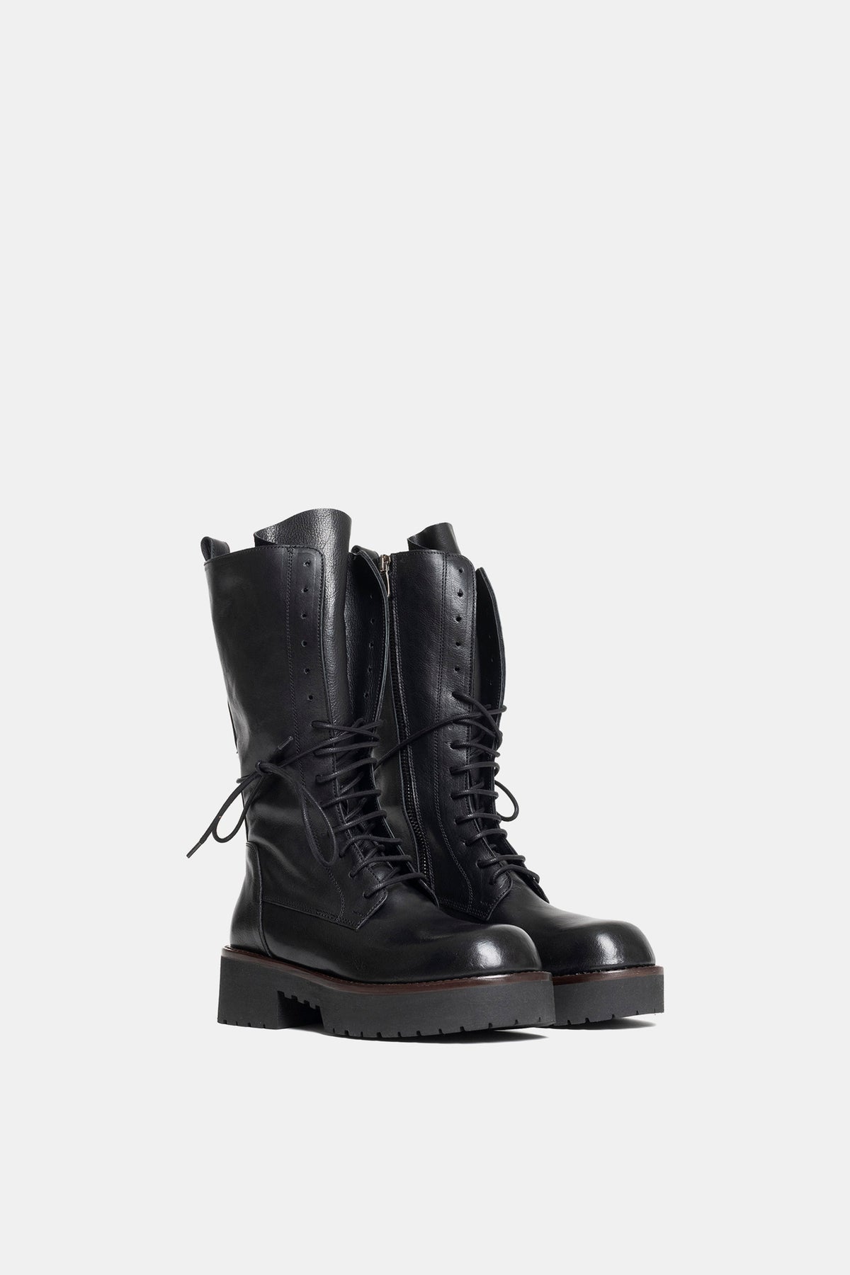 Stivali biker in vacchetta TAM2509 - nero