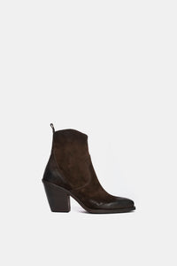 Suede Texan ankle boots XD798