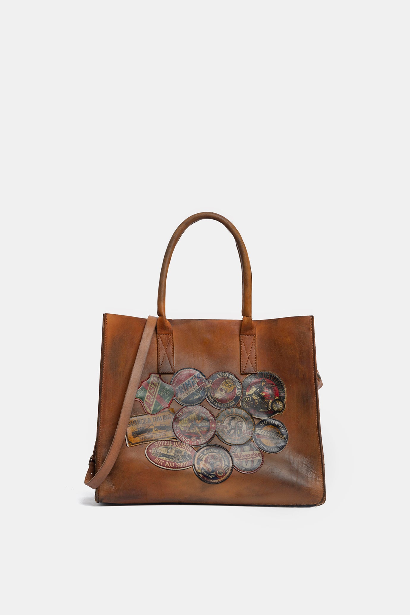 Borsa NYC in vacchetta cuoio