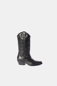 Black Calf Texan Boots DX220