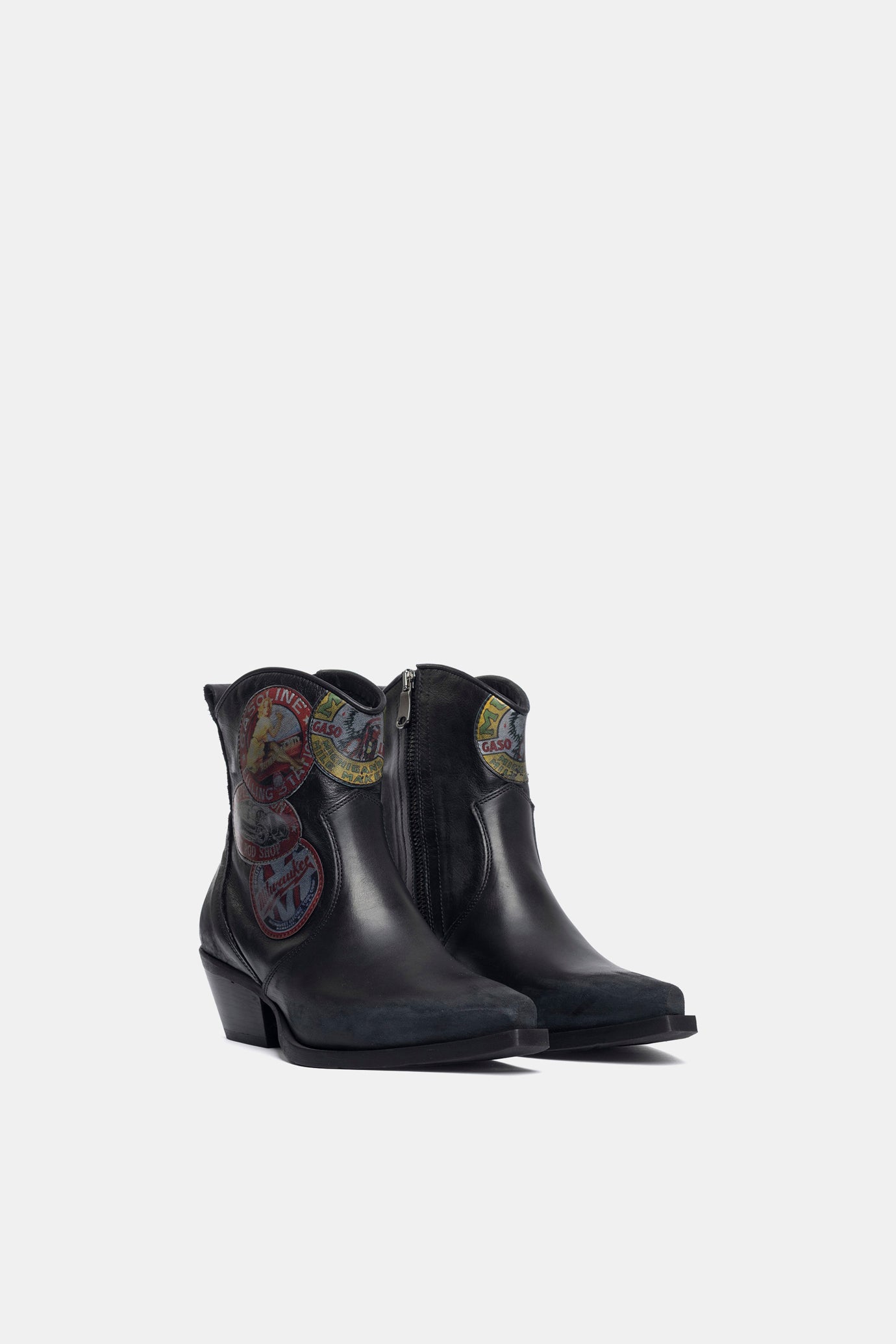 Bottines texanes en daim XD2403